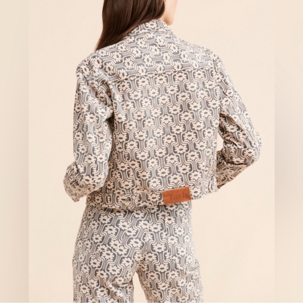 Tach Patterned Denim Jacket - image 2